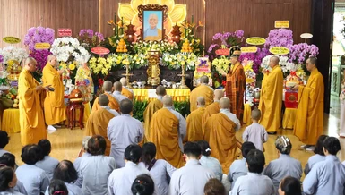 Khóa lễ cung tiến Giác linh Ni trưởng Thích nữ Tịnh Giới tại tổ đường chùa Ưu Đàm