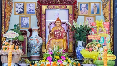 Tôn dung Trưởng lão Hòa thượng Thích Huệ Kỉnh (1938-2012) tại chùa Tây An (P.Vĩnh Tế, An Giang)