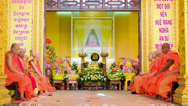 Lễ tưởng niệm Trưởng lão Hòa thượng Danh Nhưỡng - Phó Pháp chủ kiêm Giám luật Hội đồng Chứng minh tại chùa Láng Cát (P.Rạch Giá, tỉnh An Giang)