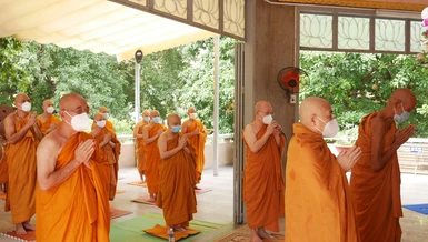 Chư tôn đức cử hành lễ mãn hạ và tự tứ nội bộ