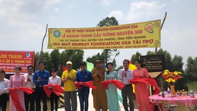 Cắt băng khánh thành, đưa vào sử dụng cầu Tường Nguyên 380 - Ảnh: CTV