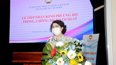 Ủy ban MTTQVN TP.HCM tiếp nhận hơn 99 tỷ đồng ủng hộ mua vắc-xin phòng chống Covid-19