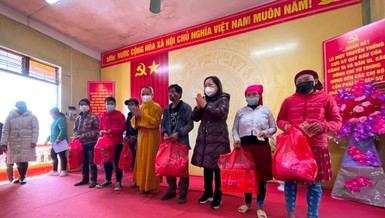"Tết yêu thương 2022" của Ban Từ thiện - Xã hội Phật giáo TP.HCM đến với bà con Hà Giang