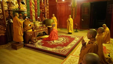 Khóa lễ cầu an đầu năm của chư Tăng