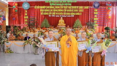 Lễ tốt nghiệp Cao đẳng, Trung cấp Phật học khóa IV 
