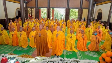 Chư tôn đức Tăng Phật giáo tỉnh Lâm Đồng tác pháp an cư