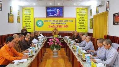 Buổi họp rà soát công tác tổ chức Đại hội Phật giáo tỉnh lần thứ VII, nhiệm kỳ 2022-2027