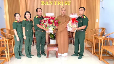 Ban Chỉ huy Quân sự TP.Vũng Tàu thăm, chúc mừng nhân mùa Vu lan - Báo hiếu