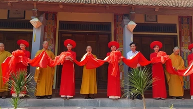 Cắt băng khánh thành tu bổ chùa Thượng Lâm