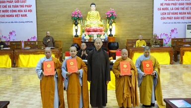 Trao quyết định bổ nhiệm trụ trì cho 2 ngôi chùa, 1 tịnh thất và 1 tịnh xá