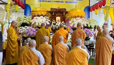Quảng Ngãi: Lễ tưởng niệm húy nhật 26 năm Hòa thượng Thích Huyền Đạt tại chùa Viên Giác