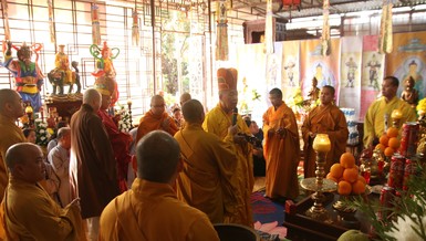 Lễ khai đàn Pháp hội Dược Sư Xuân Quý Mão chùa Minh Đạo (Pleiku) 