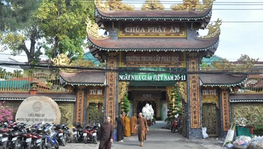 Chùa Phật Ân - Văn phòng Trường Trung cấp Phật học tỉnh Tiền Giang