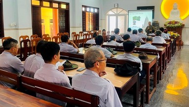 50 huynh trưởng tu học tại chùa Thiên An