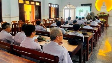 50 huynh trưởng tu học tại chùa Thiên An