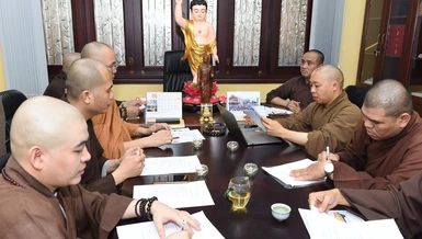 Buổi họp của Thường trực Ban Thông tin - Truyền thông Phật giáo TP.HCM
