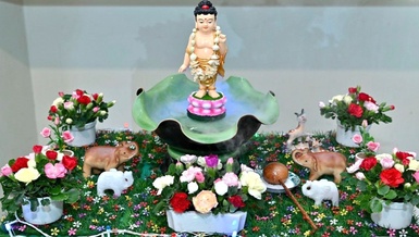 Lâm-tỳ-ni kính mừng Phật đản tại gia đình Phật tử Diệu Hoàng