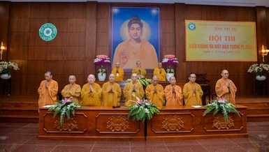 Hội thi diễn giảng và viết báo tường mùa An cư kiết hạ Phật lịch 2562