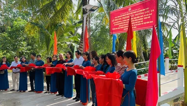 Cắt băng khánh thành cầu Trường Lộc 14 tại P.Long Tuyền, Q.Bình Thủy