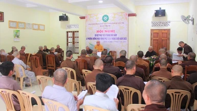 Hội nghị sơ kết 6 hoạt động Phật sự 6 tháng đầu năm và triển khai Phật sự 6 tháng cuối năm 2023