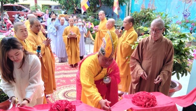 Tây Ninh: Chùa Long Sơn tổ chức lễ hoàn nguyện giảng đường