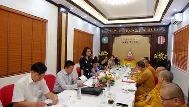 Ban Trị sự Phật giáo tỉnh có buổi làm việc với Ban Tôn giáo Chính phủ 