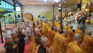 Lào Cai: Ban Trị sự GHPGVN tỉnh tổ chức lễ tạ pháp hạ trường chùa Cam Lộ