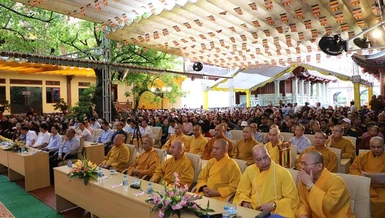 Ban Trị sự tỉnh tổ chức kỷ niệm 10 năm thành lập đạo tràng An cư kiết hạ tại tùng lâm Ngọc Am