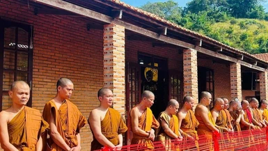 Chư Tăng trong nghi thức kiết giới Sīmā 