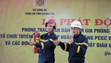 Quảng Trị: Công an tỉnh phối hợp Ban Trị sự GHPGVN tỉnh tập huấn về phòng cháy chữa cháy