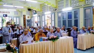 Chư Ni Phân ban Ni giới T.Ư họp tại tổ đình Từ Nghiêm vào chiều 2-12