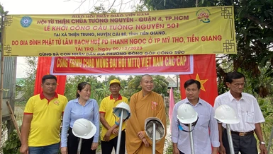 Khởi công xây dựng cầu Tường Nguyên 501 tại H.Cái Bè, Tiền Giang