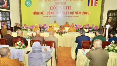 Hội nghị tổng kết hoạt động Phật sự năm 2023 và đề ra phương hướng hoạt động năm 2024