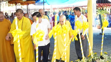 Nghi thức khởi công xây dựng ngôi Tam bảo chùa Pháp Quang - TP.Bà Rịa