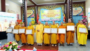 Chư tôn đức được Tuyên dương công đức của Ban Trị sự GHPGVN tỉnh Bình Thuận