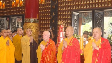 Chư tôn đức Phật giáo người Hoa TP.HCM họp mặt đầu năm theo truyền thống