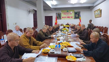  Ban Thường trực Ban Trị sự GHPGVN tỉnh họp thường kỳ nhằm triển khai hoạt động tháng 5-2024