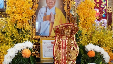 Đồng Tháp: Tưởng niệm Đại tường Ni trưởng Thích nữ Như Ngọc - Chứng minh Phân ban Ni giới T.Ư