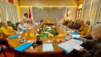  Ban Thường trực Ban Trị sự Phật giáo tỉnh họp tại chùa Long Phước