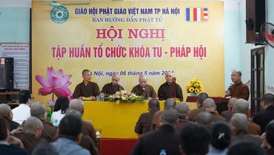 Hội nghị tập huấn tổ chức khóa tu, pháp hội cho các đạo tràng trên TP.Hà Nội