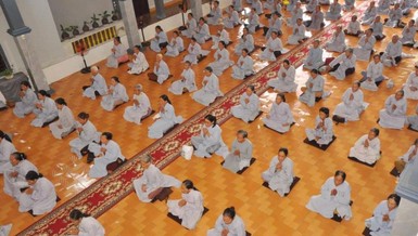 Quảng Nam: 9 đạo tràng cụm cánh Đông tham gia khóa tu “Một ngày an lạc” tại chùa Bình Hải