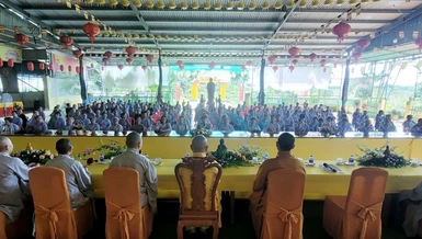 Khóa tu định kỳ của Tăng Ni và Phật tử huyện biên giới Bù Gia Mập