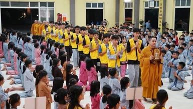 Cung nghinh chư tôn đức quang lâm khóa tu tại chùa Chí Linh