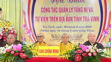 Ban Trị sự GHPGVN tỉnh tổ chức tọa đàm về công tác quản lý Tăng Ni, tự tự