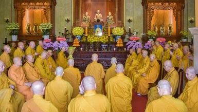Tưởng niệm 27 năm ngày Đại lão Hòa thượng Thích Thiện Hào viên tịch - Ảnh: Quảng Đạo/BGN