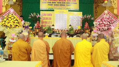 Ban Thường trực tưởng niệm chư vị tiền bối hữu công Phật giáo tỉnh viên tịch qua các thời kỳ