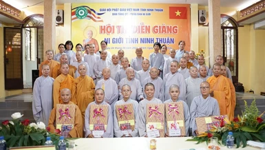 Phân ban Ni giới GHPGVN tỉnh Ninh Thuận tổ chức hội thi diễn giảng, tại tổ đình Diệu Ấn 