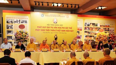 Hội thảo khoa học "Phát huy giá trị văn hóa phi vật thể Phật giáo thời Trần ở Việt Nam hiện nay" 