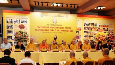 Hội thảo khoa học "Phát huy giá trị văn hóa phi vật thể Phật giáo thời Trần ở Việt Nam hiện nay" 