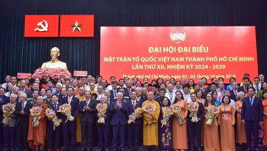 Ủy ban MTTQVN TP.HCM khóa XII, nhiệm kỳ 2024-2029 ra mắt Đại hội